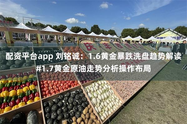 配资平台app 刘铭诚：1.6黄金暴跌洗盘趋势解读#1.7黄金原油走势分析操作布局