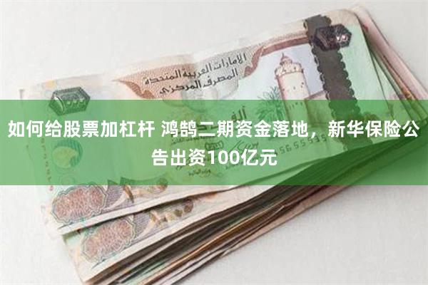 如何给股票加杠杆 鸿鹄二期资金落地，新华保险公告出资100亿元