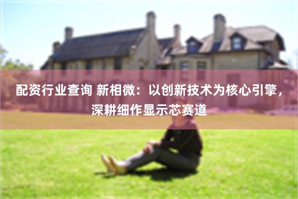 配资行业查询 新相微：以创新技术为核心引擎，深耕细作显示芯赛道