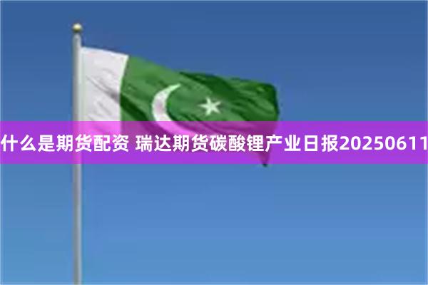 什么是期货配资 瑞达期货碳酸锂产业日报20250611