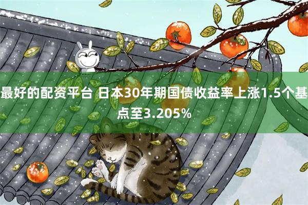 最好的配资平台 日本30年期国债收益率上涨1.5个基点至3.205%