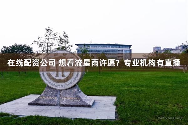 在线配资公司 想看流星雨许愿？专业机构有直播